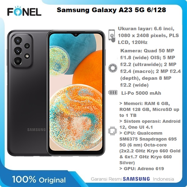 Get Samsung Galaxy A23 5G (6GB-128GB, Light BLue) at best price in